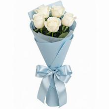 Букет 5 Белых роз Проуд в Подгоренском