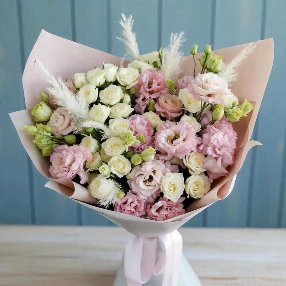 Букет цветов из: Альстромерии и Розы в Подгоренском