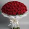 Букет 101 Красная роза Блэк Мэджик в Подгоренском