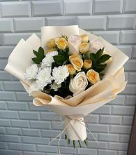 Букет цветов из:  Розы и Хризантемы в Подгоренском