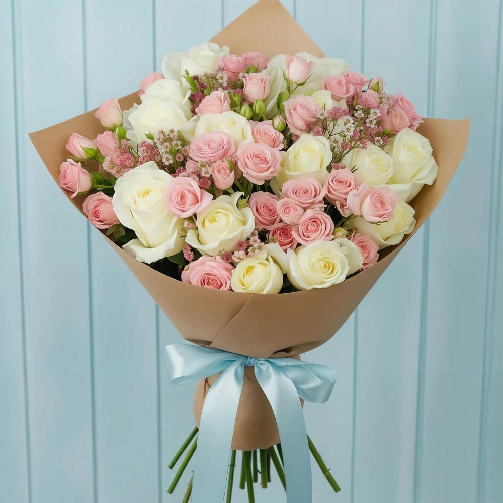 Букет цветов из: Розы в Подгоренском