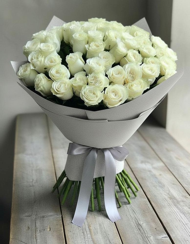 Букет 35 Белых роз в Подгоренском