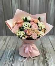 Букет цветов из:  Гвоздики, Розы и Хризантемы #REPLACE_PRED# Подгоренском