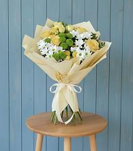 Букет цветов из:  Хризантемы и Розы в Подгоренском