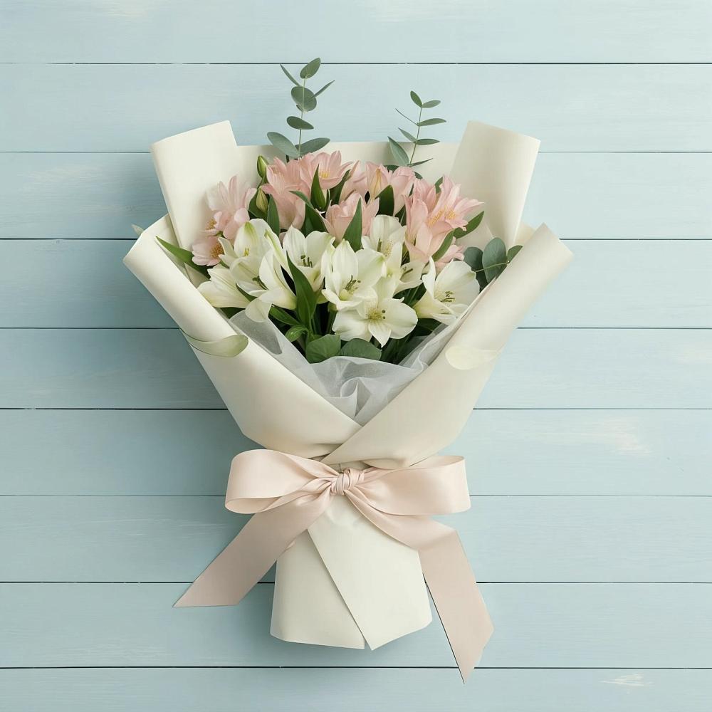 Букет цветов из: Альстромерии в Подгоренском