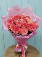 Букет 15 Розовых роз Равель в Подгоренском