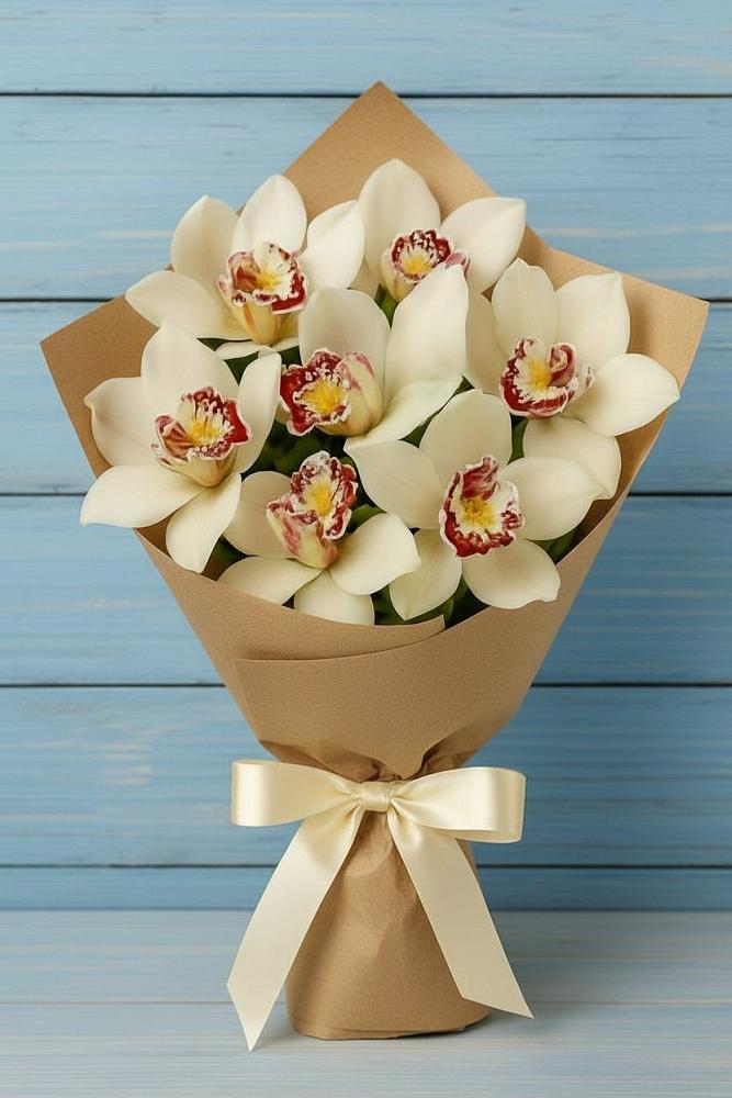 Букет цветов из: Орхидеи и Розы в Подгоренском