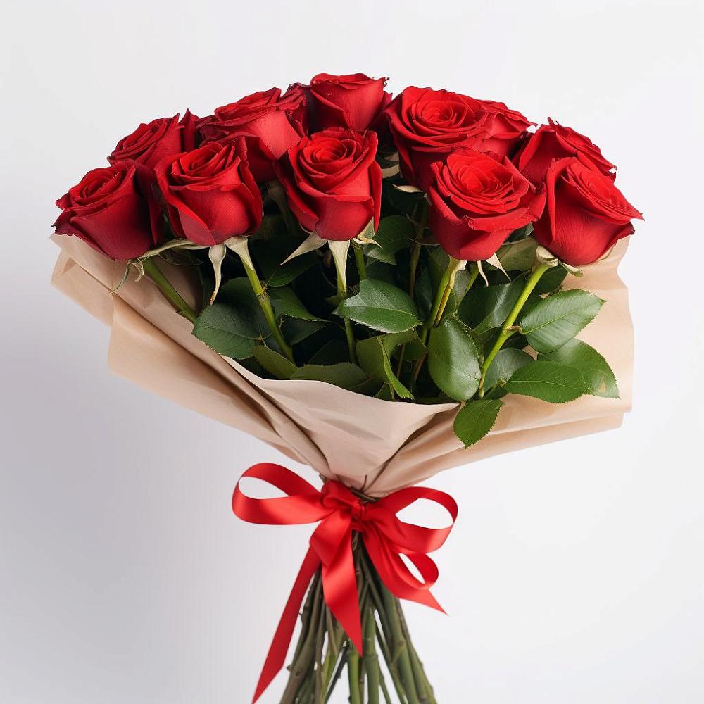 Букет 11 Красных роз Эдлесс Лав в Подгоренском