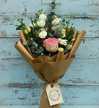 Букет цветов из:  Розы и Лизиантусы в Подгоренском